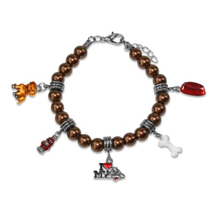 Dog Lover Charm Bracelet in Silver
