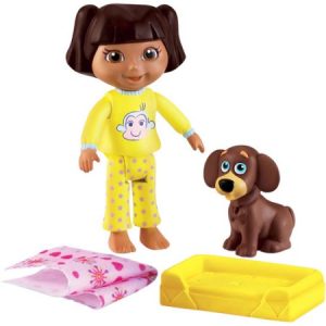 Dora The Explorer Window Surprises Doll House Toy Figure Doll w/ Dog
