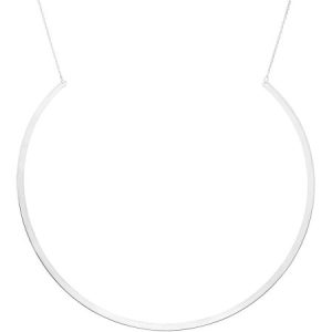 Lesa Michele E-Coat Sterling Silver Polished Choker Necklace