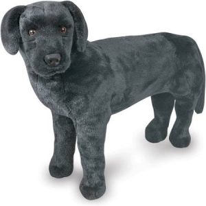 Melissa & Doug Giant Black Lab, Lifelike Stuffed Animal Dog, over 2' tall