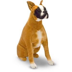 Melissa & Doug Giant Boxer, Lifelike Stuffed Animal Dog