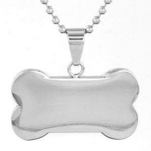 Men's Stainless Steel Dog Bone Pendant