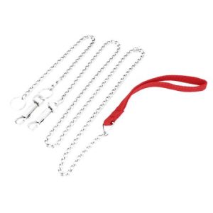 Unique Bargains 164cm 64.5" Length Dog Pet Training Portable Adjustable Choke Chain Leash Kit