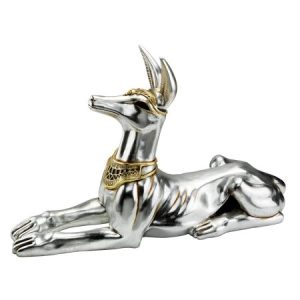 The Pharaoh's Royal Egyptian Hound Statue: Anubis