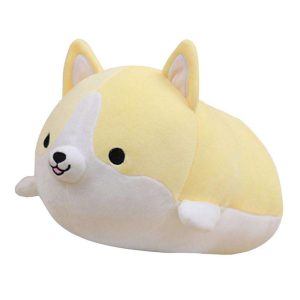 Cute Corgi Dog Plush Toys Soft Cotton Stuffed Puppy Pillow Lovely Animal Dolls Kids Playmate Girls Birthday Valentine Present