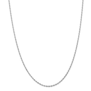 10k White Gold 1.84mm D/C Quadruple Rope Chain