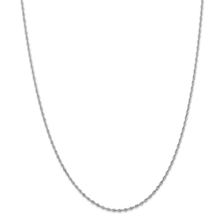 10k White Gold 1.84mm D/C Quadruple Rope Chain