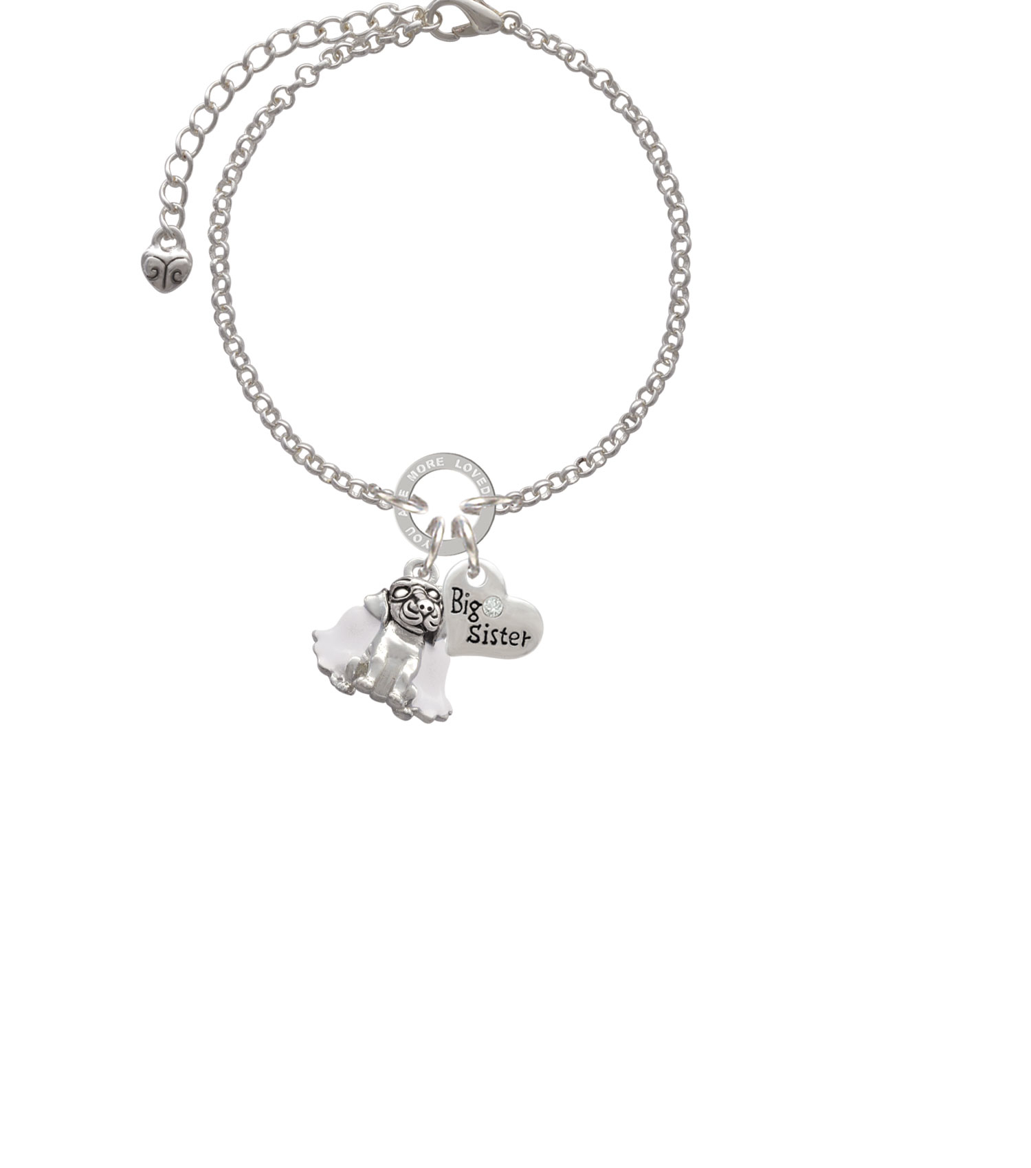 Dog Angel You Are Loved Circle Bracelet